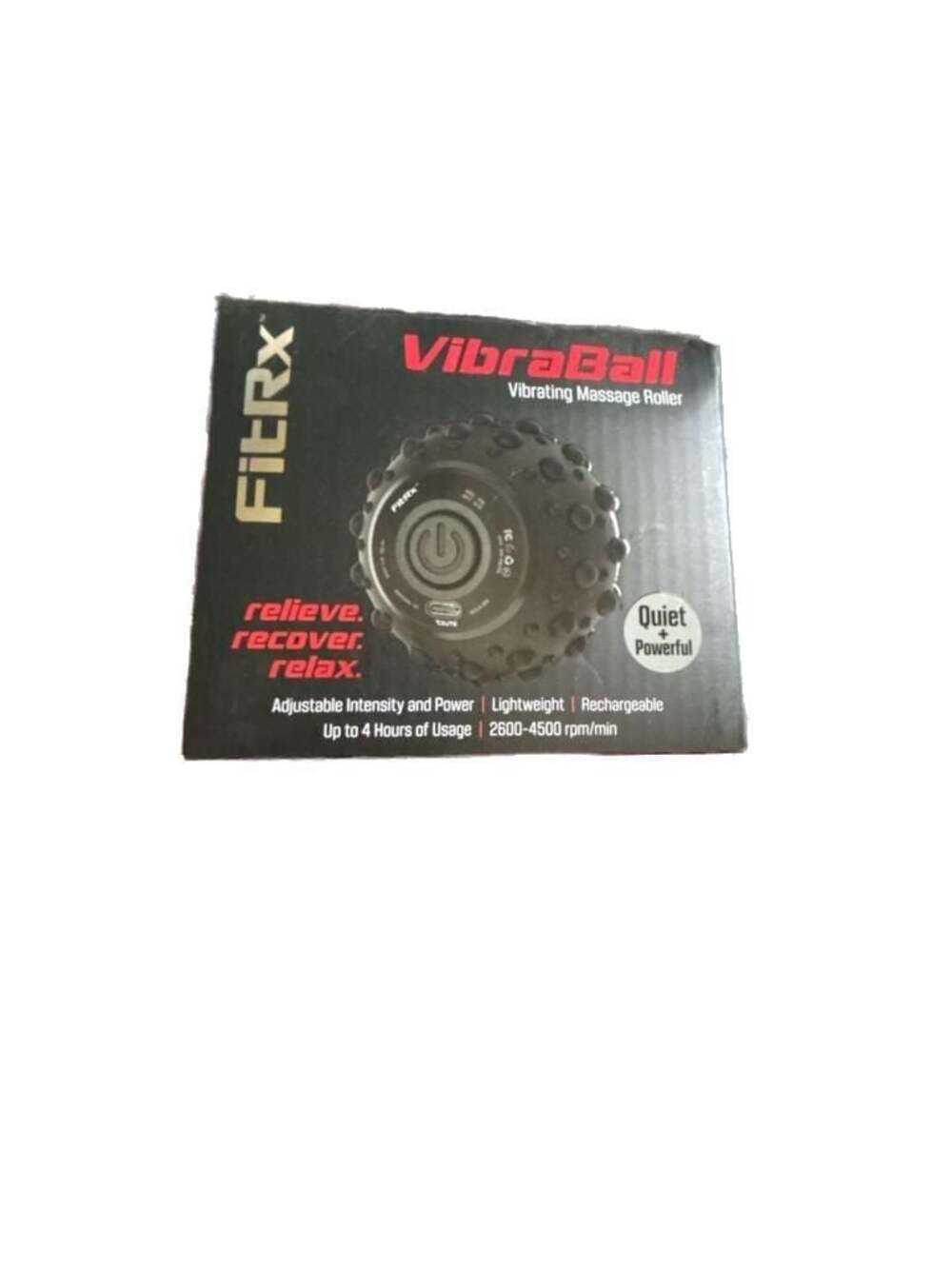 NET FitRx VibraBall - Rechargeable Compact Massager up to 4500RPM Full-Body